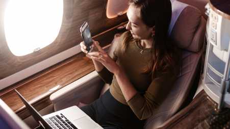 Flying business class can be a luxurious experience